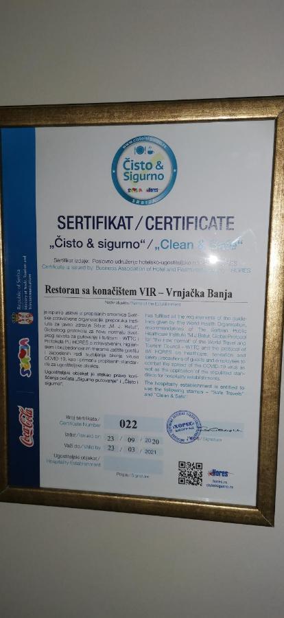 Garni Hotel Vir Vrnjačka Banja Exteriör bild